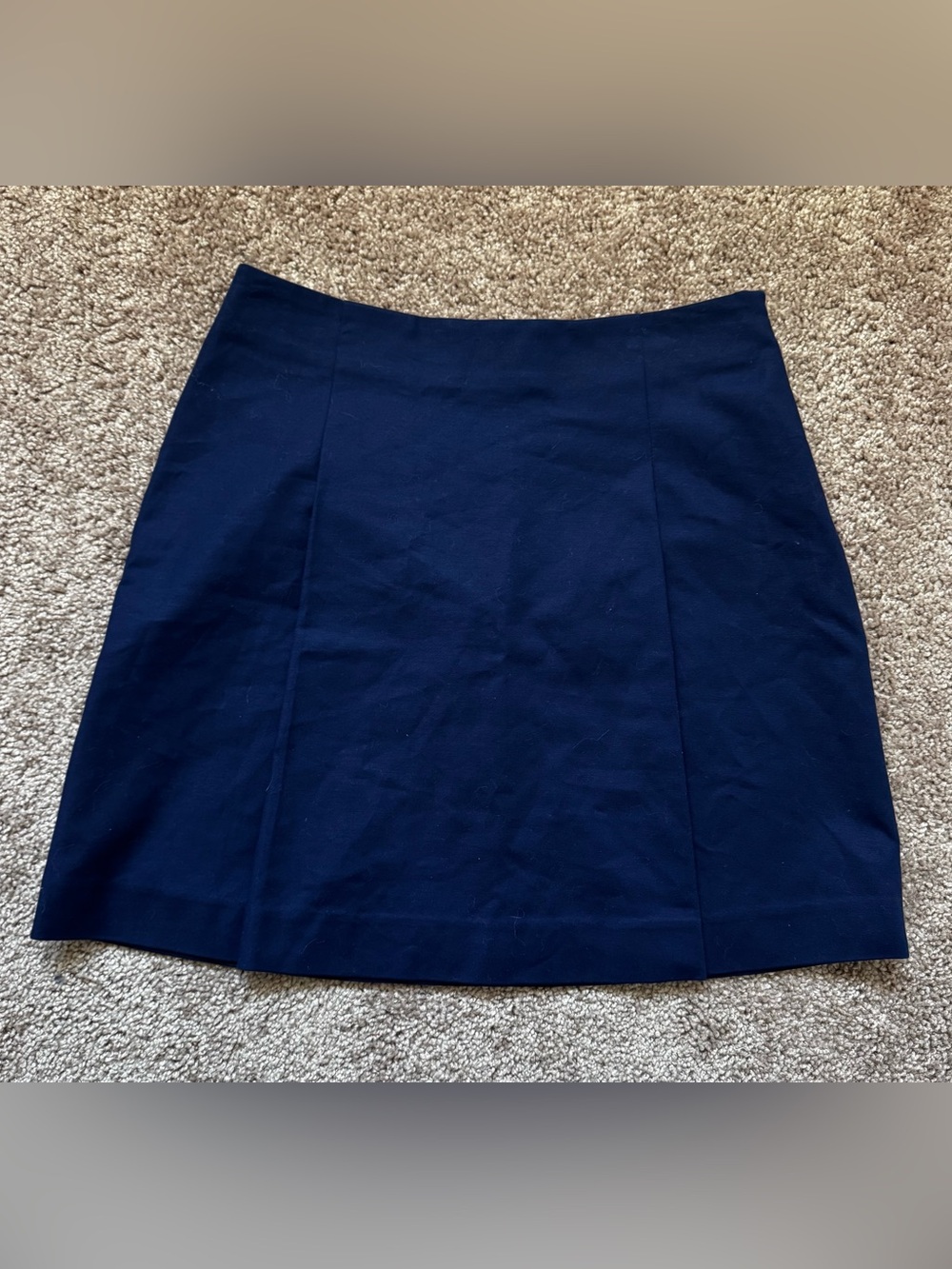 Lauren Ralph Lauren Navy Blue Pleated A-Line Mini Skirt Womens Sz 2P Preppy